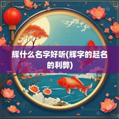 辉什么名字好听(辉字的起名的利弊)