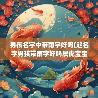 男孩名字中带雨字好吗(起名字男孩带雨字好吗属虎宝宝)