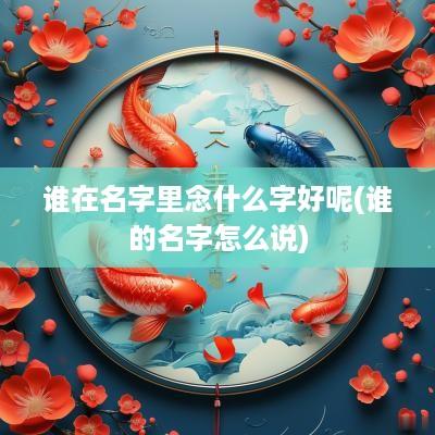 谁在名字里念什么字好呢(谁的名字怎么说)