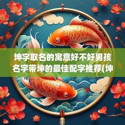 坤字取名的寓意好不好男孩名字带坤的最佳配字推荐(坤字取名寓意好的男孩名字大全)