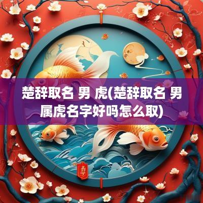 楚辞取名 男 虎(楚辞取名 男属虎名字好吗怎么取)