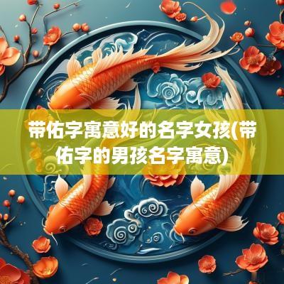 带佑字寓意好的名字女孩(带佑字的男孩名字寓意)