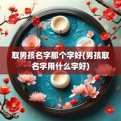 取男孩名字那个字好(男孩取名字用什么字好)