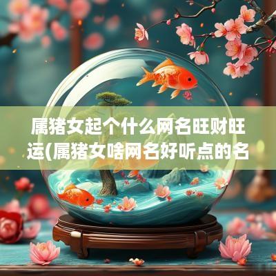 属猪女起个什么网名旺财旺运(属猪女啥网名好听点的名字大全)