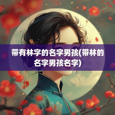 带有林字的名字男孩(带林的名字男孩名字)