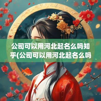 公司可以用河北起名么吗知乎(公司可以用河北起名么吗现在)