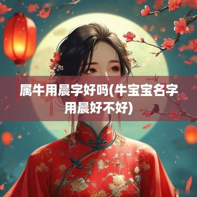 属牛用晨字好吗(牛宝宝名字用晨好不好)