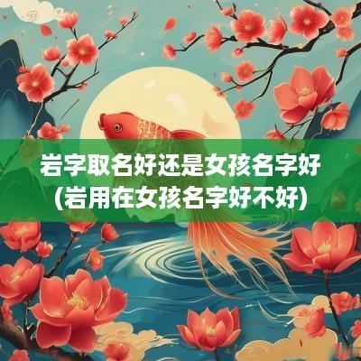 岩字取名好还是女孩名字好(岩用在女孩名字好不好)