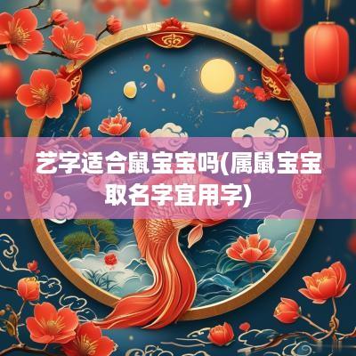 艺字适合鼠宝宝吗(属鼠宝宝取名字宜用字)