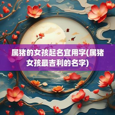 属猪的女孩起名宜用字(属猪女孩最吉利的名字)