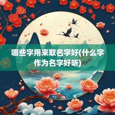 哪些字用来取名字好(什么字作为名字好听)