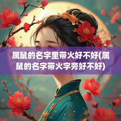 属鼠的名字里带火好不好(属鼠的名字带火字旁好不好)