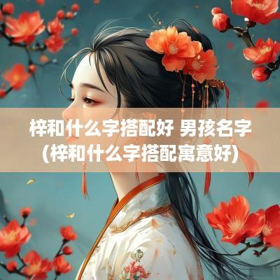 梓和什么字搭配好 男孩名字(梓和什么字搭配寓意好)