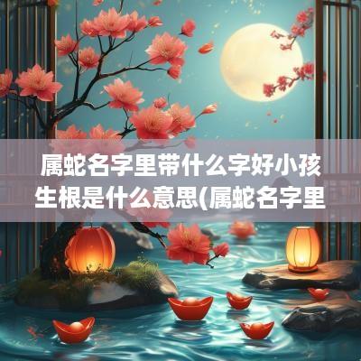 属蛇名字里带什么字好小孩生根是什么意思(属蛇名字里带什么字好女)