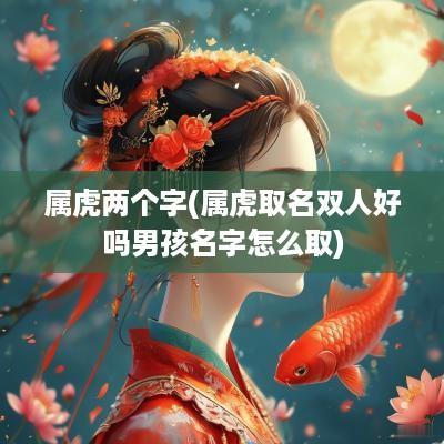 属虎两个字(属虎取名双人好吗男孩名字怎么取)