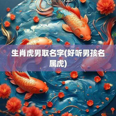 生肖虎男取名字(好听男孩名属虎)
