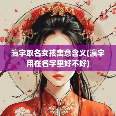 瀛字取名女孩寓意含义(瀛字用在名字里好不好)