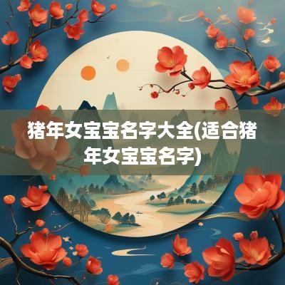 猪年女宝宝名字大全(适合猪年女宝宝名字)