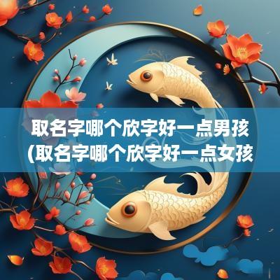 取名字哪个欣字好一点男孩(取名字哪个欣字好一点女孩)