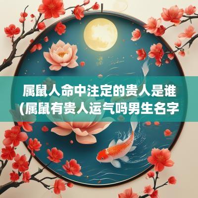 属鼠人命中注定的贵人是谁(属鼠有贵人运气吗男生名字怎么取)
