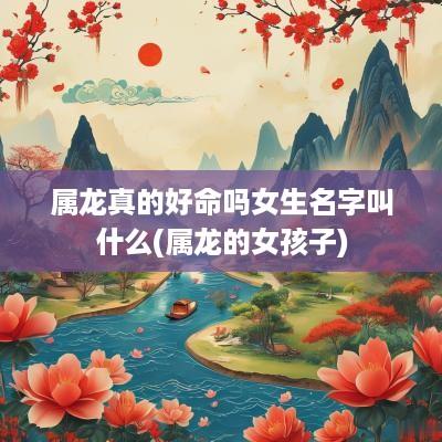属龙真的好命吗女生名字叫什么(属龙的女孩子)