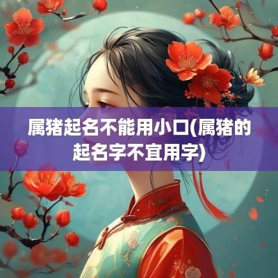 属猪起名不能用小口(属猪的起名字不宜用字)