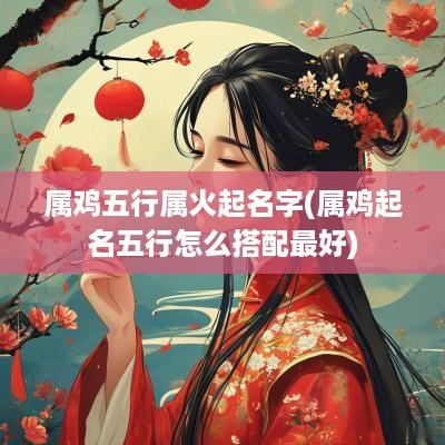 属鸡五行属火起名字(属鸡起名五行怎么搭配最好)