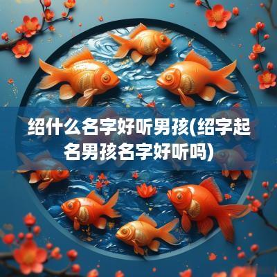绍什么名字好听男孩(绍字起名男孩名字好听吗)