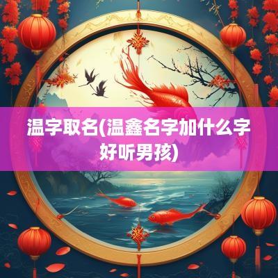 温字取名(温鑫名字加什么字好听男孩)
