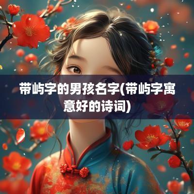 带屿字的男孩名字(带屿字寓意好的诗词)