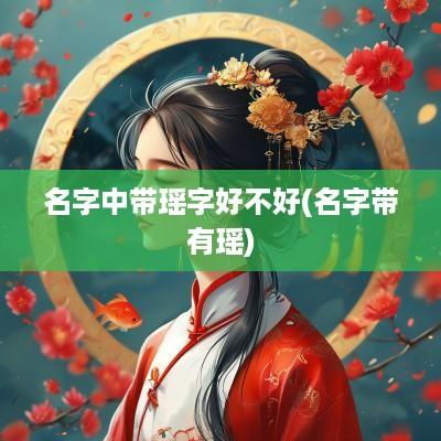 名字中带瑶字好不好(名字带有瑶)
