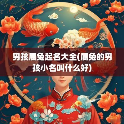 男孩属兔起名大全(属兔的男孩小名叫什么好)
