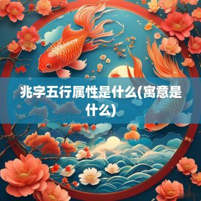 兆字五行属性是什么(寓意是什么)