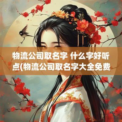 物流公司取名字 什么字好听点(物流公司取名字大全免费查询)