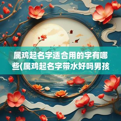 属鸡起名字适合用的字有哪些(属鸡起名字带水好吗男孩)