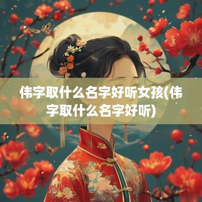 伟字取什么名字好听女孩(伟字取什么名字好听)