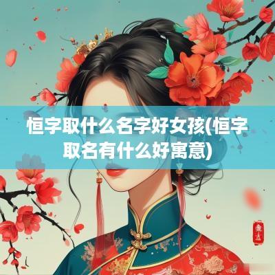 恒字取什么名字好女孩(恒字取名有什么好寓意)