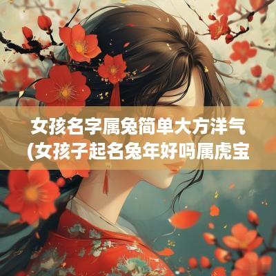 女孩名字属兔简单大方洋气(女孩子起名蛇年好吗属虎宝宝)