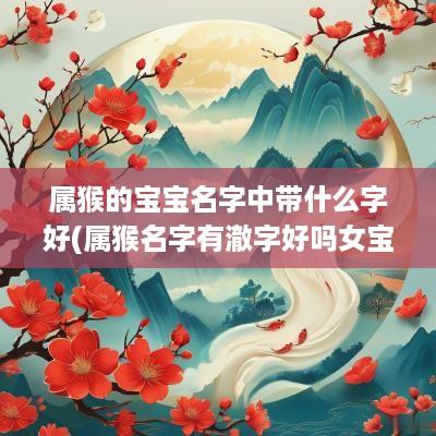 属猴的宝宝名字中带什么字好(属猴名字有澈字好吗女宝宝取名)