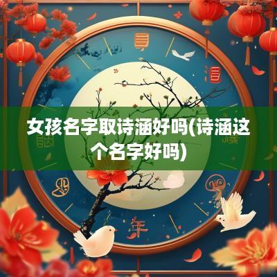 女孩名字取诗涵好吗(诗涵这个名字好吗)