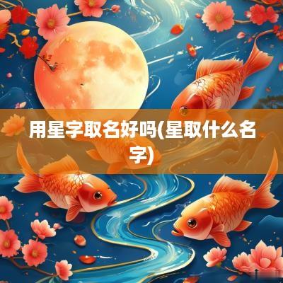 用星字取名好吗(星取什么名字)