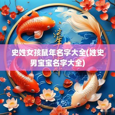 史姓女孩蛇年名字大全(姓史男宝宝名字大全)