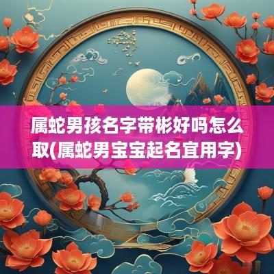 属蛇男孩名字带彬好吗怎么取(属蛇男宝宝起名宜用字)