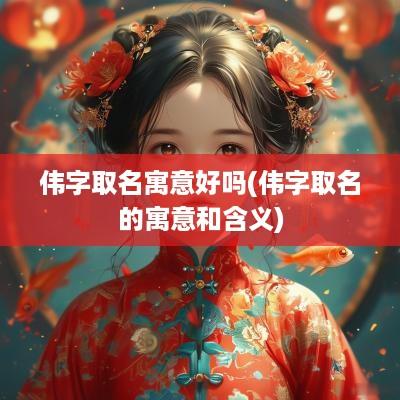 伟字取名寓意好吗(伟字取名的寓意和含义)
