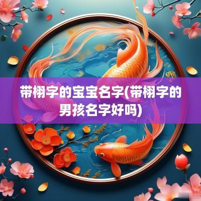 带栩字的宝宝名字(带栩字的男孩名字好吗)