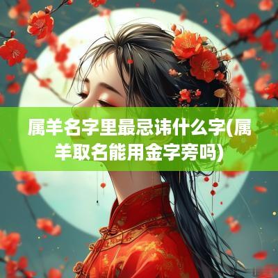 属羊名字里最忌讳什么字(属羊取名能用金字旁吗)