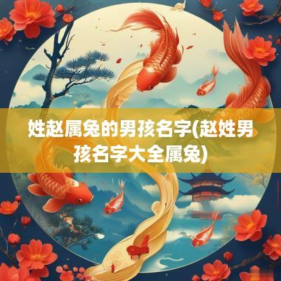 姓赵属兔的男孩名字(赵姓男孩名字大全属兔)