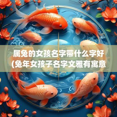 属兔的女孩名字带什么字好(蛇年女孩子名字文雅有寓意)