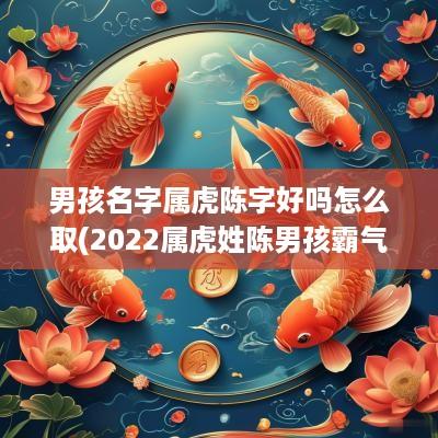 男孩名字属虎陈字好吗怎么取(2025属虎姓陈男孩霸气名字)