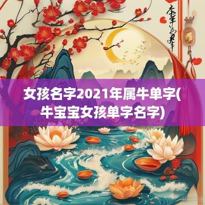 女孩名字2025年属牛单字(牛宝宝女孩单字名字)